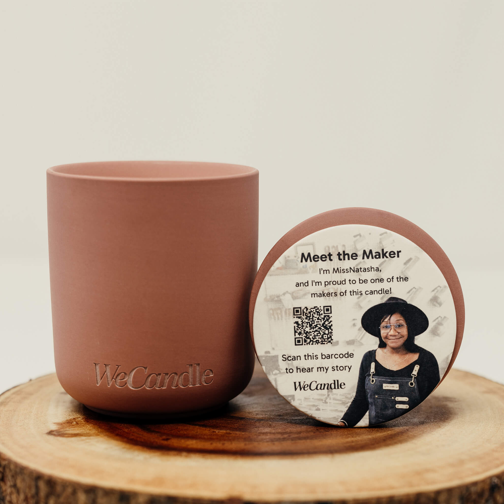Amber & Driftwood Handmade Candle