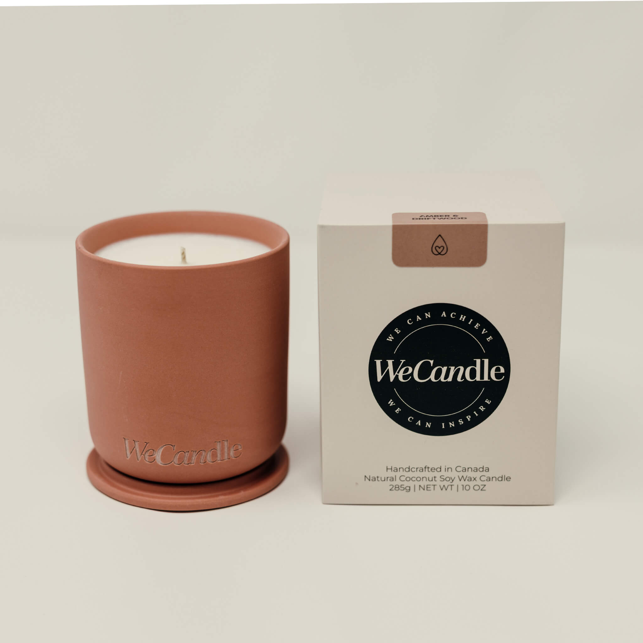 Amber & Driftwood Handmade Candle