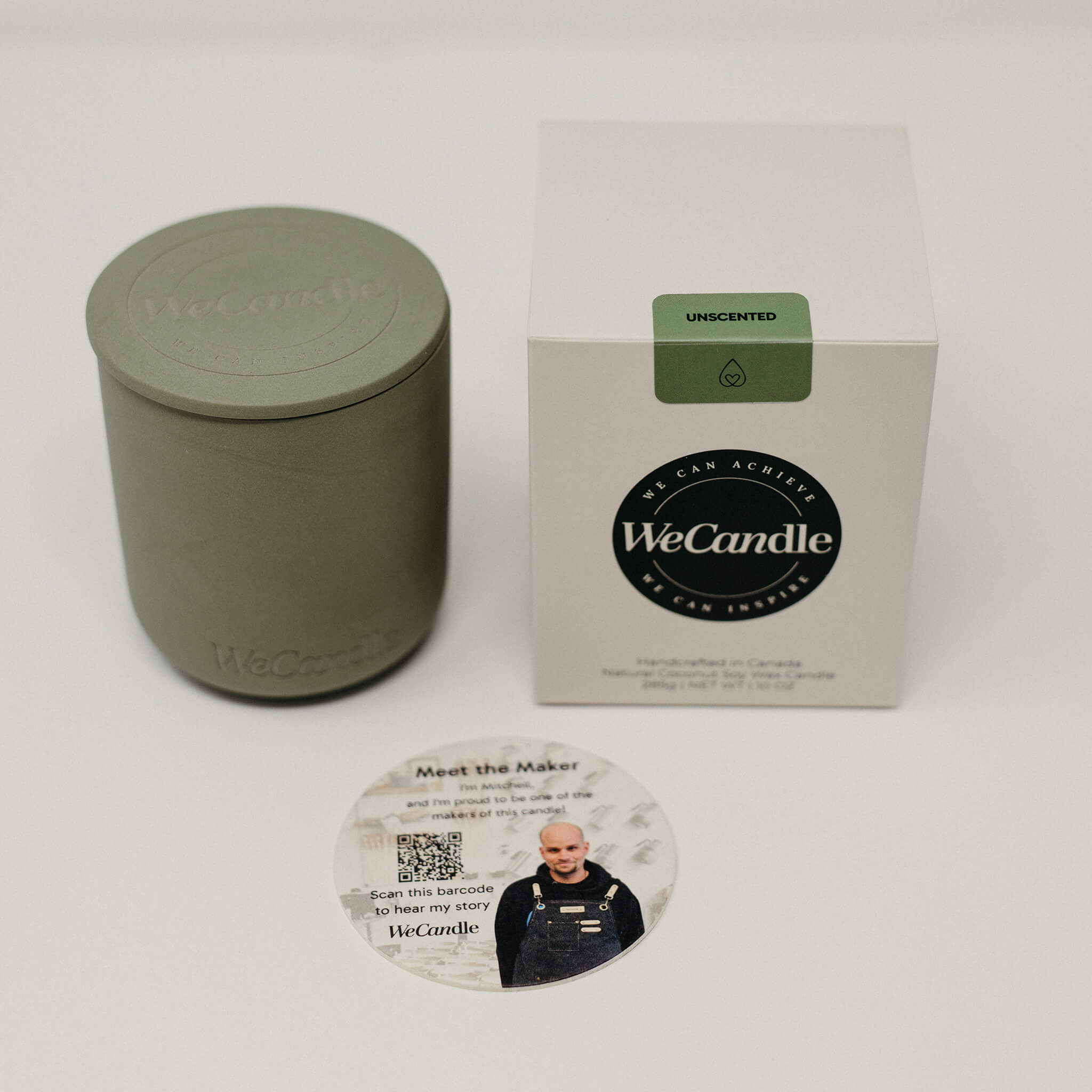 Unscented Handmade Candle